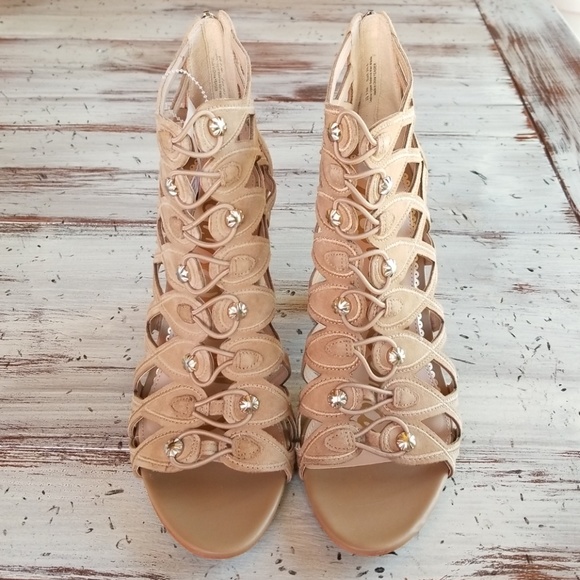 Sam Edelman Yeager Oatmeal Cage heel - Picture 2 of 8